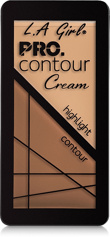 Gesichts-Highlighter - L.A. Girl Pro. Contour Cream Highlight And Contour Duo — Bild N2