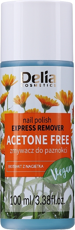 Nagellackentferner - Delia Acetone Free Nail Polish Remover for Natural and Artificial Nails — Foto N1
