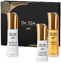 Set - Dr.Sea Gift Gold Box Skin Lifting & Recovery (d/cr/50ml + mask/50ml + ser/30ml) — Bild N1