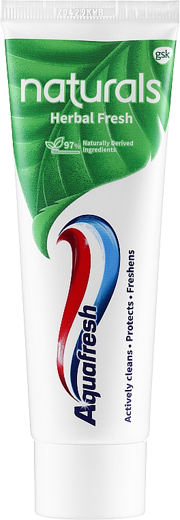 Zahnpasta Kräuterfrische - Aquafresh Naturals Herbal Fresh — Bild N1