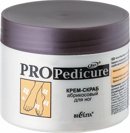 Creme-Peeling mit Aprikose für die Füße - Bielita Pro Pedicure 