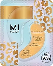 Düfte, Parfümerie und Kosmetik Hydrogel-Augenpatches - Marion Golden Glow Hydrogel Eye Pads Argan Q10 Coenzyme