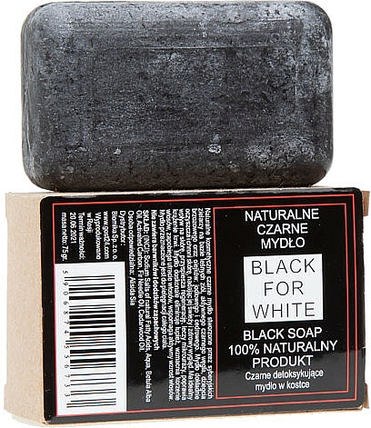 100% Natürliche schwarze Seife - Biomika Black For White — Foto N1
