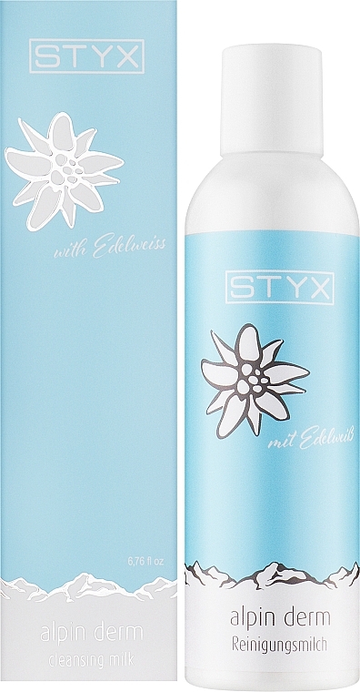 Gesichtsreinigungsmilch für trockene, hypersensible und Mischhaut mit Edelweiß - Styx Naturcosmetic Alpin Derm Milk — Bild N4