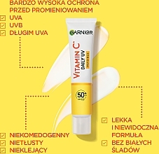 Leichtes Gesichtsfluid - Garnier Skin Naturals Vitamin C Daily UV Brightenning Fluid SPF50+ — Bild N13
