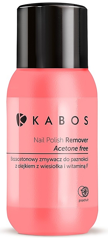 Acetonfreier Nagellackentferner mit Nachtkerzenöl und Vitamin F - Kabos Nail Polish Remover — Bild N1