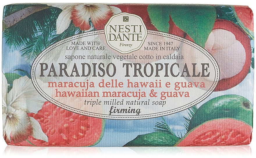 Naturseife Hawaiian Maracuja & Guava - Nesti Dante Firming Vegetable Soap Paradiso Tropicale Collection — Bild N1