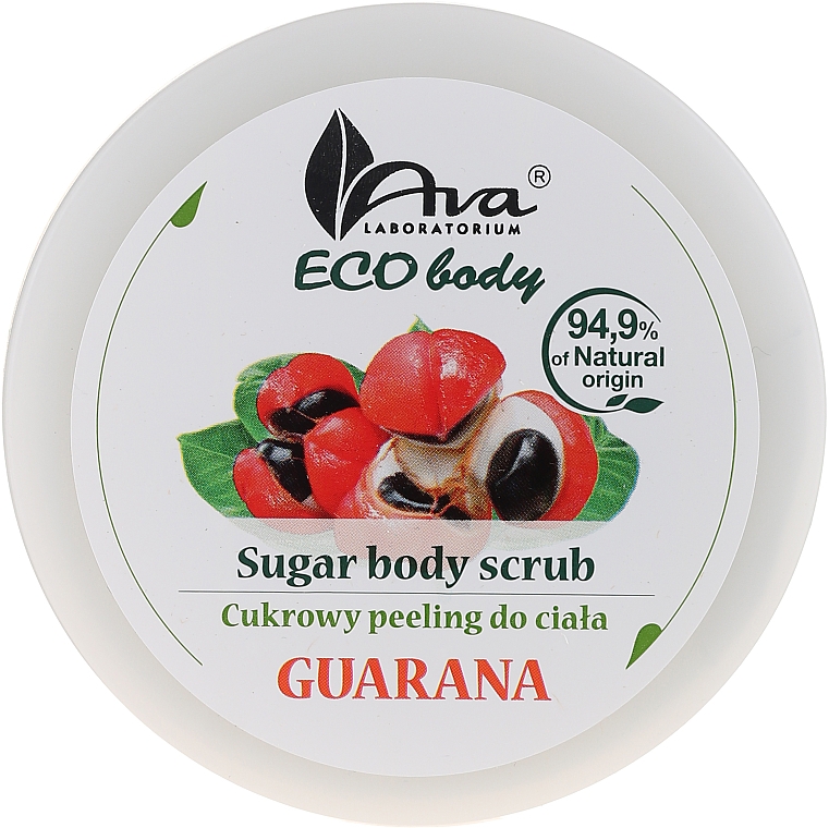 Zuckerpeeling für den Körper mit Guaraná - Ava Laboratorium Eco Body Natural Sugar Scrub Guarana — Bild N1