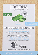Düfte, Parfümerie und Kosmetik Feste Gesichtsreinigung mit Aloe Vera - Logona Solid Fasial Cleanser Organic Aloe&Natural Hyaluronic Acid