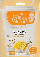 Düfte, Parfümerie und Kosmetik Tuchmaske für das Gesicht  Mango und Tofu  - Milky Dream