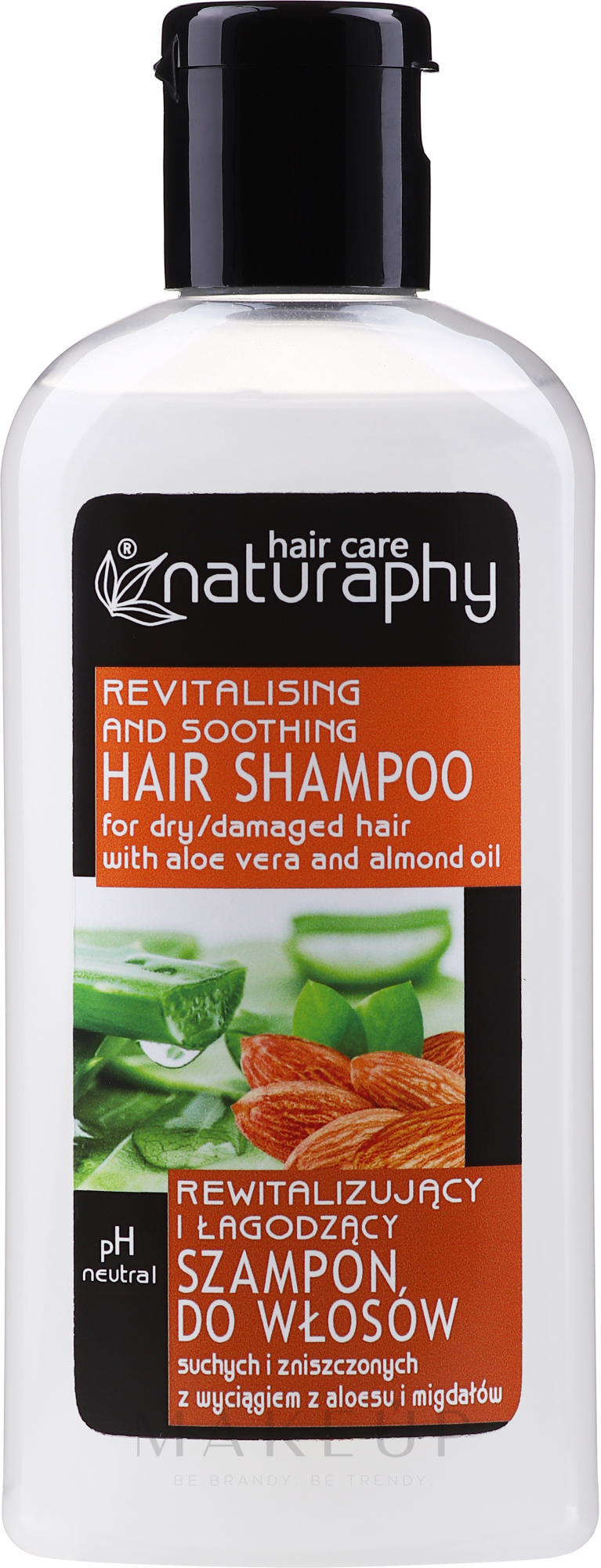 Revitalisierendes und beruhigendes Shampoo mit Aloe Vera und Mandelöl für trockenes und geschädigtes Haar - Naturaphy Hair Shampoo — Bild 100 ml