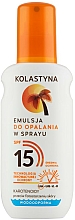 Düfte, Parfümerie und Kosmetik Bräunungsemulsion SPF 15 - Kolastyna Emulsion Spray SPF 15