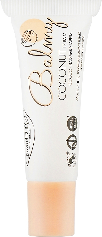 Lippenbalsam Kokosnuss - PuroBio Cosmetics Balmy Lip Balm Coconut — Bild N1