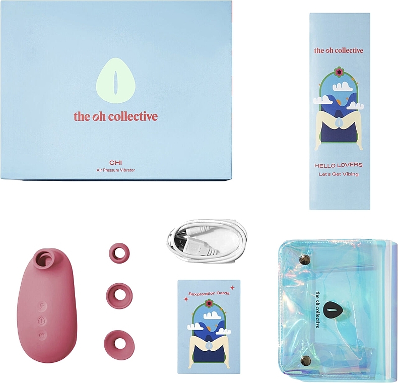 Vakuum-Klitoris-Stimulator rosa - The Oh Collective Chi Cashmere Rose  — Bild N2