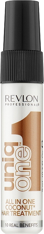Spraymaske für trockenes und geschädigtes Haar mit Kokosduft - Revlon Professional Uniq One All in One Coconut Hair Treatment — Bild N1