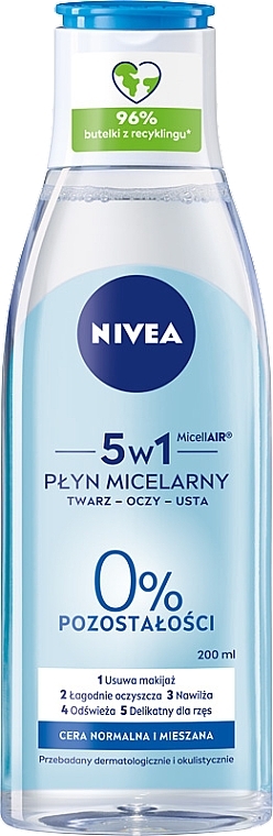Erfrischendes Mizellenwasser 3in1 für normale und Mischhaut - NIVEA Micellar Refreshing Water — Foto N1