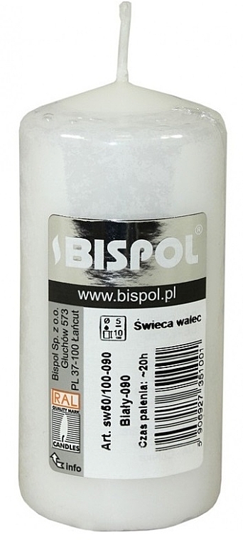 Zylindrische Kerze 50x100 mm - Bispol — Bild N1