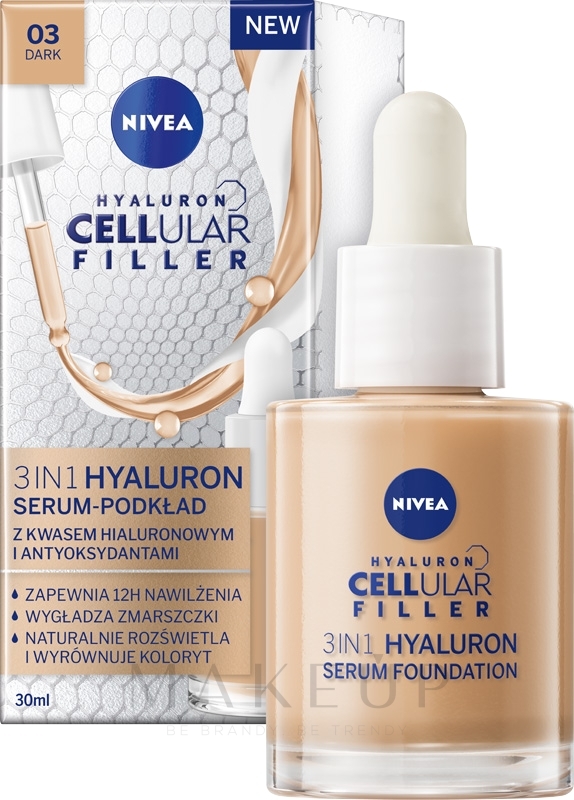 3in1 Pflege Make-up - Nivea Hyaluron Cellular Filler 3in1 Care Make-Up — Bild Dark