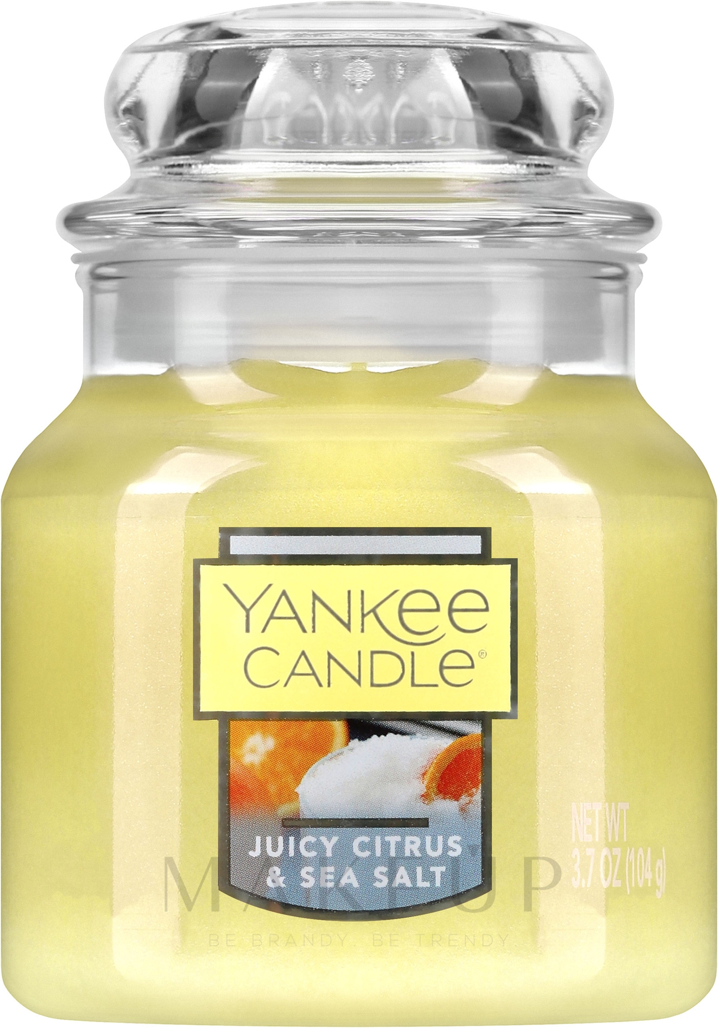 Duftkerze im Glas Saftige Zitrusfrüchte und Meersalz - Yankee Candle Juicy Citrus & Sea Salt — Bild 104 g
