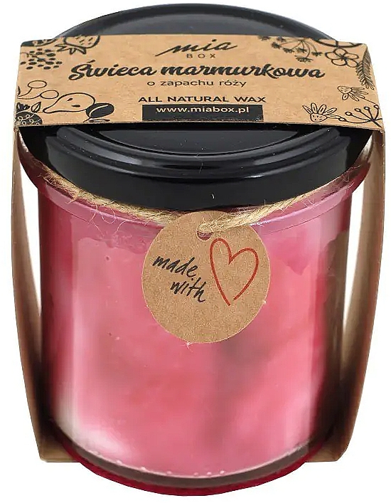 Duftkerze aus Marmor Rose - Miabox Candle — Bild N1