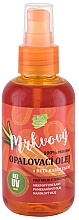 Düfte, Parfümerie und Kosmetik Bräunungsöl für Körper und Gesicht mit Karottenextrakt, Orangen- und Mandelöl - Vivaco Bio Carrot Suntan Oil