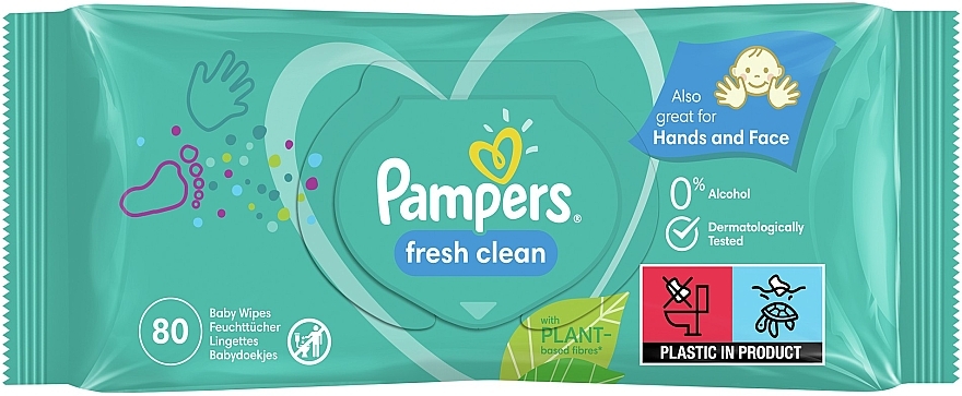 Feuchte Babytücher Fresh Clean 80 St. - Pampers — Bild N2