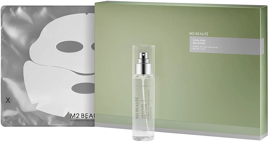 Gesichtsmaske - M2Beaute Ultra Pure Solutions Hybrid Second Skin Mask Brown Alga — Bild N1