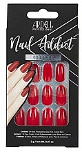 Düfte, Parfümerie und Kosmetik Falsche Nägel - Ardell Nail Addict Artifical Nail Set Colored Cherry Red