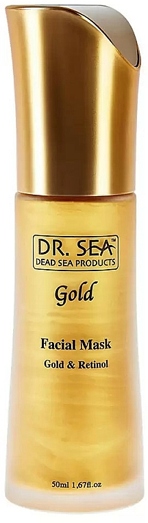 Pflegende Anti-Aging Gesichtsmaske mit Gold und Retinol - Dr. Sea Gold & Retinol Facial Mask — Bild N1