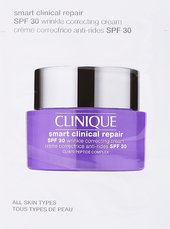 GESCHENK! Anti-Aging-Creme für das Gesicht - Clinique Smart Clinical Repair Wrinkle Correcting Cream SPF 30 (Probe) — Bild N1