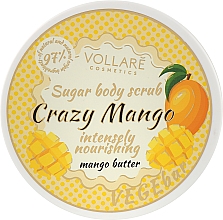 Düfte, Parfümerie und Kosmetik Zuckerpeeling für den Körper mit Mangobutter - Vollare VegeBar Sugar Body Scrub Crazy Mango