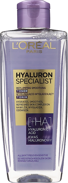 Glättender Toner mit Hyaluronsäure - L'Oreal Paris Hyaluron Specialist Toner