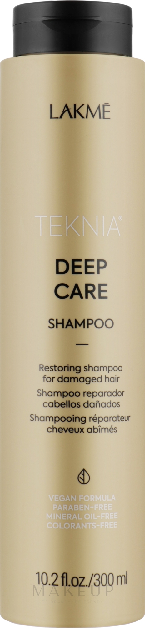 Reparierendes Shampoo für geschädigtes Haar - Lakme Teknia Deep Care Shampoo — Bild 300 ml