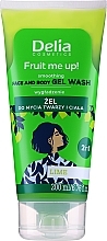 Gesichts- und Körperwaschgel mit Limettenduft - Delia Fruit Me Up! Lime Face & Body Gel Wash — Bild N1