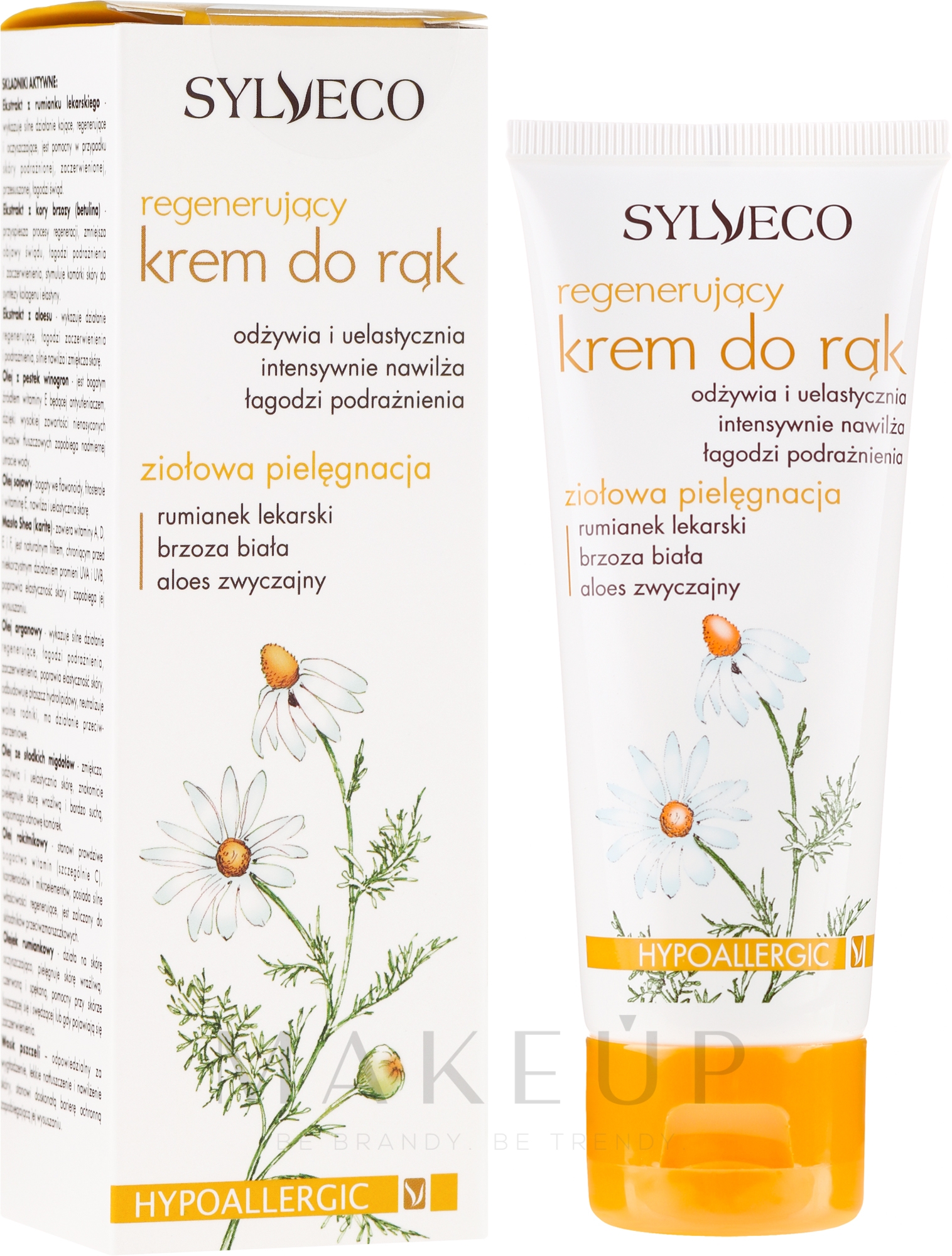 Regenerierende Handcreme mit Kamille, weißer Birke und Aloe Vera - Sylveco — Bild 75 ml