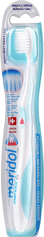 Zahnbürste weich Gum Protection weiß-türkis - Meridol Gum Protection Soft Toothbrush — Bild N1
