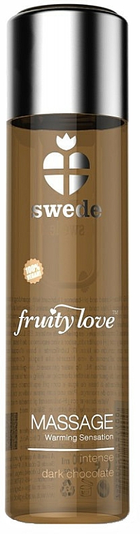 Massagegel Dunkle Schokolade - Swede Fruity Love Massage Warming Sensation Intense Dark Chocolate — Bild N1