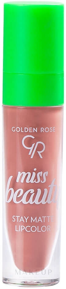 Flüssiger matter Lippenstift - Golden Rose Miss Beauty Stay Matte Lipcolor — Bild 02 - Warm Kiss