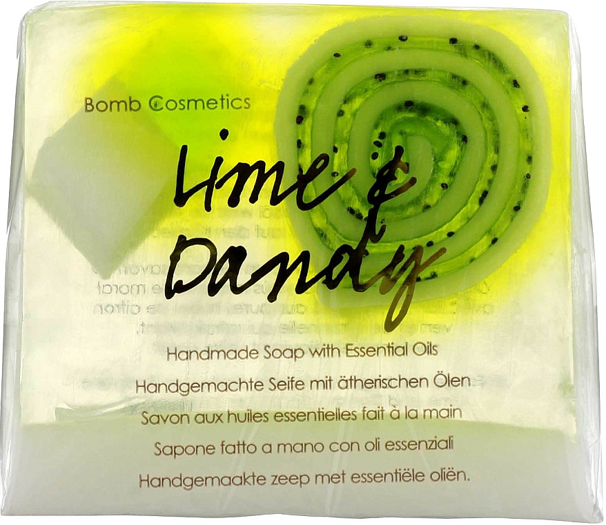 Handgemachte Naturseife Lime - Bomb Cosmetics Lime & Dandy Soap Block — Bild N1