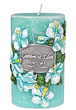 Düfte, Parfümerie und Kosmetik Dekorative Kerze 7x11.5 cm türkis - Artman Garden of Eden