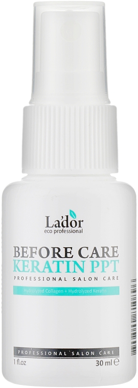 Keratin-Haarschutz gegen Daerwelle-, Färbe- und Hochtemperaturbehandlungen - La'dor Eco Before Care Keratin PPT — Bild N1