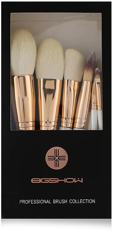 Make-up-Pinsel-Set 10-tlg. - Eigshow Beauty Champagne Gold Vegan Series Nanofiber Brush Set — Bild N1