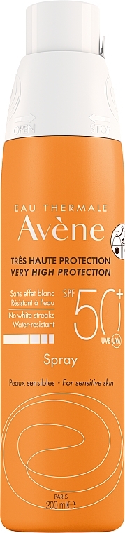Wasserfestes Sonnenspray für empindliche Haut SPF 50 - Avene Eau Thermale Sun Very High Protection Spray SPF50 — Bild N1