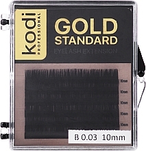 Wimpernbüschel Gold Standart B 0.03 (6 Reihen: 10 mm) - Kodi Professional — Bild N1