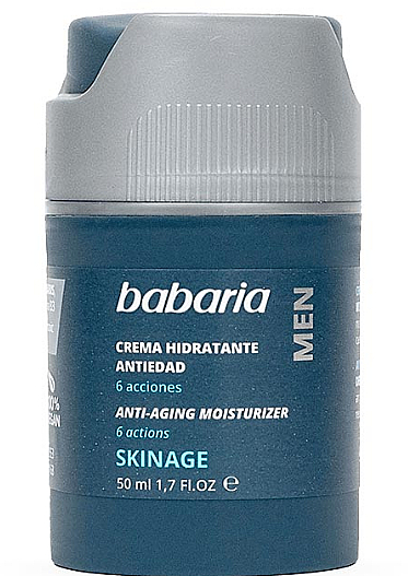 Feuchtigkeitsspendende Anti-Ageing-Gesichtscreme für Männer - Babaria Anti-Aging Moisturizing Cream Skinage Men — Bild N1