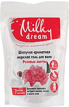 Sprudelndes aromatisches Meersalz zum Baden Pink Dreams - Milky Dream (Doypack) — Bild N2