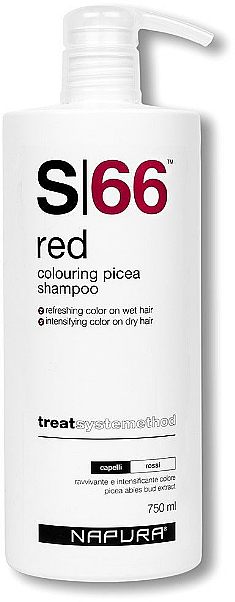 Getöntes Shampoo für Rottöne - Napura Red S66 — Bild N2