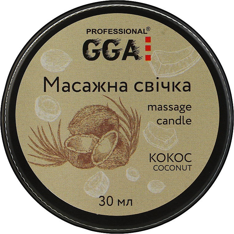 Massagekerze Kokosnuss - GGA Professional Massage Candle — Bild N1