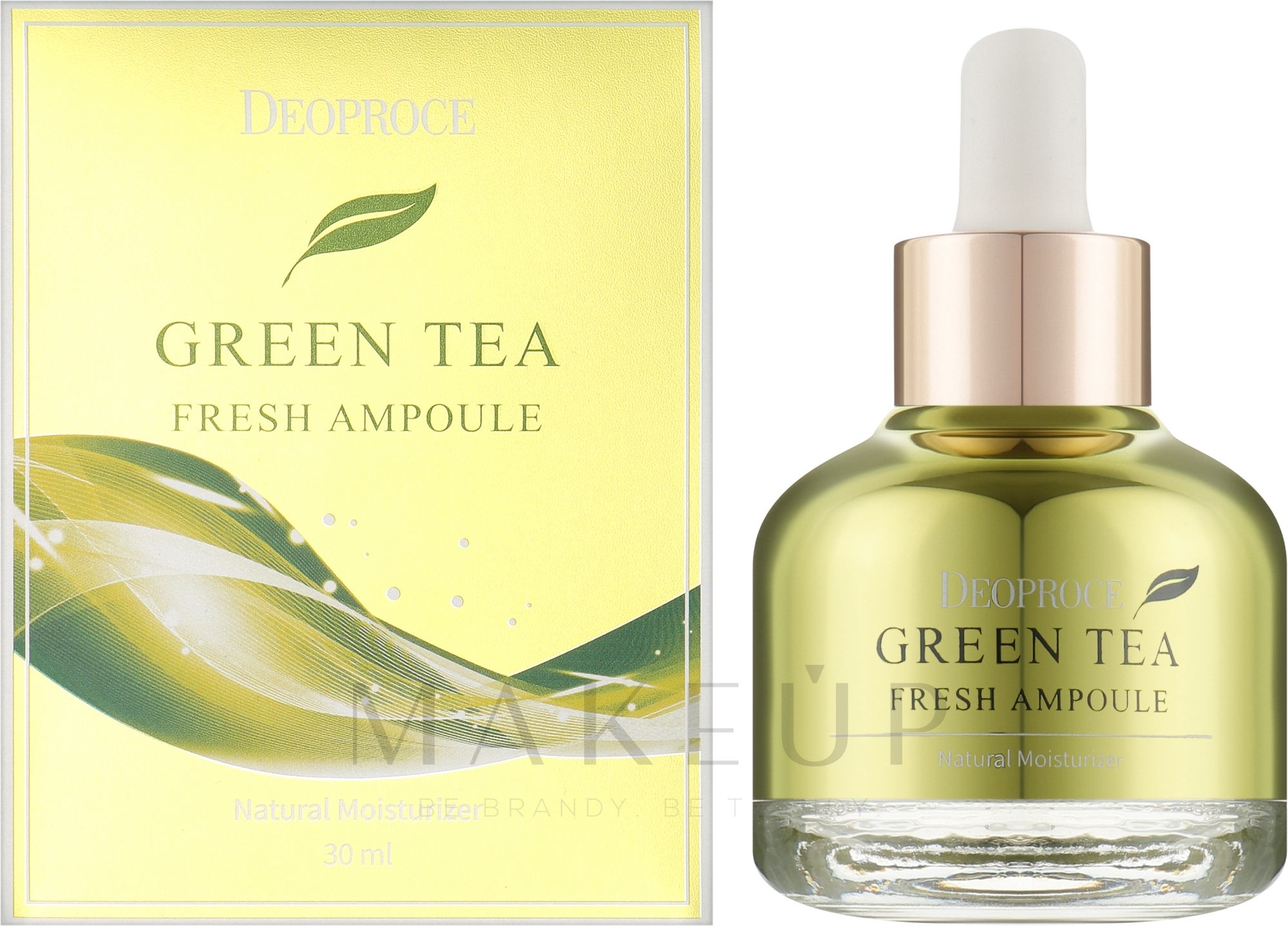 Gesichtsserum mit Grüntee-Extrakt - Deoproce Green Tea Fresh Ampoule — Bild 30 ml
