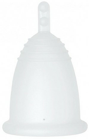 Menstruationstasse Größe XL transparent - MeLuna Classic Menstrual Cup Stem — Bild N1